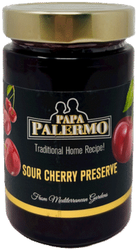 PALERMO Sour Cherry Preserves 372g/13.1oz*6  (45% fruit)