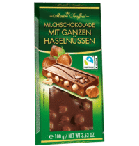 MAITRE TRUFFOUT Milk Chocolate with Whole Hazelnuts 100g*12