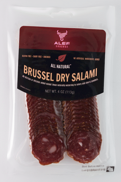 ALEF Brussel Dry Pork & Beef Salami Sliced 4oz*15