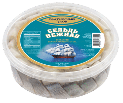 BALTIYSKIY ULOV Herring Fillet-Piece Nezhnaya 500g*12