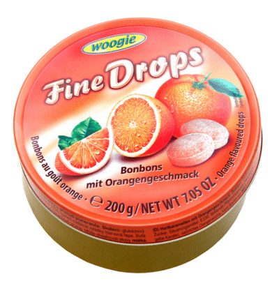 WOOGIE Fine Drops Orange Candies 200g*10