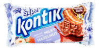 KONTI Sandwich Cookies ""Super Kontik"" Hazelnut 90g*50