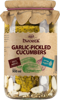 DWOREK Pickles w/Garlic Marinated 900g*8