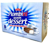DOVGAN Glazed Cheesecakes Vanilla ""Plombini""  (8 pack x 45g)*4