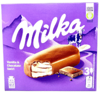 MONDELEZ Milka Vanilla & Chocolate Swirl Ice Cream 270ml*8 (3 PACK) #22662