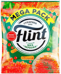 FLINT Wheat-Rye Rusks ""Sukhariki"" Red Caviar 110g*40