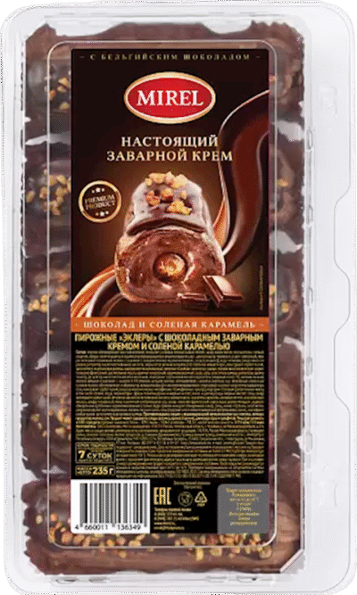 MIREL Eclairs w/Chocolate Custard &Salted Caramel 235g*8