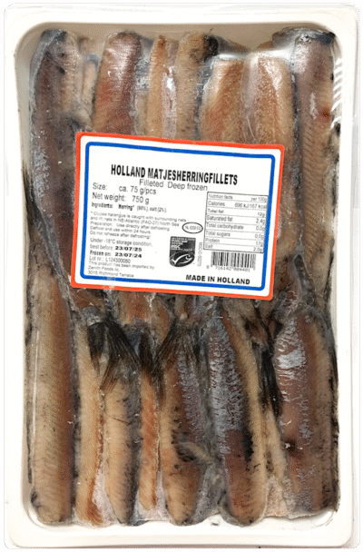 HOLLAND MATJES Herring Fillet 750g*10 (White Tray)