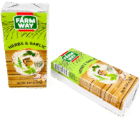 FARMWAY Processed Cheese Herbs&Garlic 70g (45%) *24