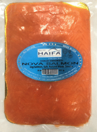 HAIFA Cold Smoked Nova Salmon Sliced  (Kosher) 8oz*10