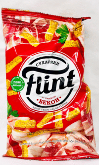 FLINT Wheat-Rye Rusks ""Sukhariki"" Bacon 70g*65