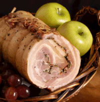 ANDY'S Cooked Bacon Roll w Spices V/P ~30lb (20*1.5lb)