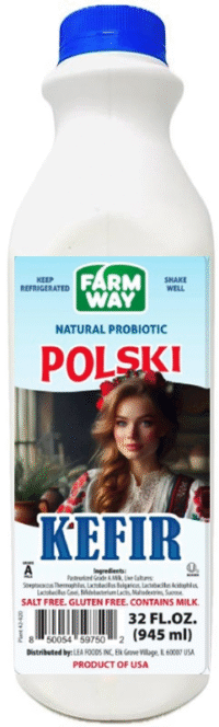 FARMWAY Kefir Polish Natural Probiotic Kosher  32oz*12