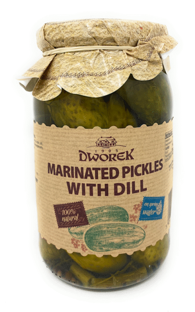 DWOREK Pickles Marinated With Dill 900g*8