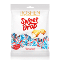 ROSHEN Caramel Sweet Drop w/Milky Filling #3691(Kosher&Halal) 150g*12