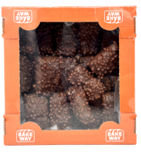 BAKEWAY Shortbread Chocolate & Nuts Cookies (#1)400g*12