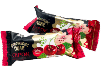 VOLOSHKOVE POLE Choco Glazed Cheesecake w/Cherry Filling 36g*30