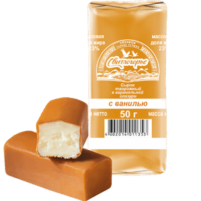 SVITLOGOR'E Caramel Glazed Cheesecake 23% Vanilla 50g*12 (383)
