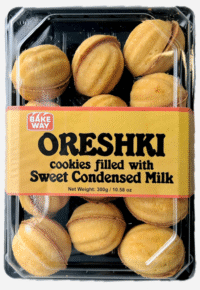 BAKEWAY Cookies Oreshki with Sweet Condensed Milk 300g*20