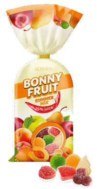ROSHEN Jelly Candy Bonny Fruit Summer Mix #4230(Kosher&Halal) 200g*18 (bag)