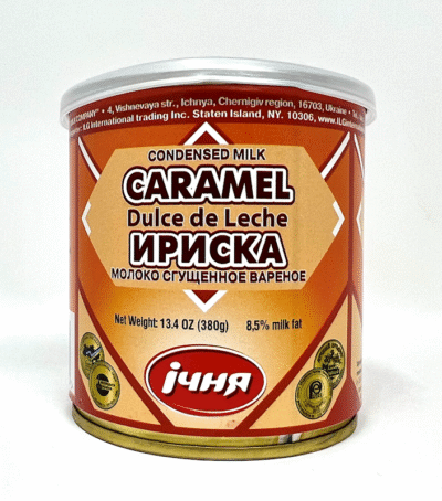 ICHNYA Boiled Condensed Milk ""Caramel Iriska"" (HALAL)  E/O 380g*24