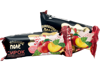 VOLOSHKOVE POLE Choco Glazed Cheesecake w/Peach Filling 36g*30