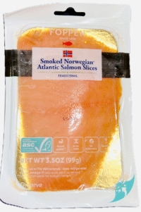 FOPPEN Smoked Norwegian Atlantic Salmon Slices 3.5oz*20