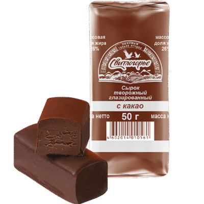 SVITLOGOR'E Choco Glazed Cheesecake 26% Cacao 50g*12 (#387)