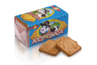 BISKVIT SHOKOLAD Cookies Korovka Cream (HALAL) 180g*30