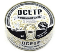 ECO FOOD Sturgeon In Olive Oil w/Rice 290g*8 E/O