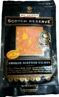 ST. JAMES Scotch Reserve Champagne & Orange Smoked Salmon 4oz*12