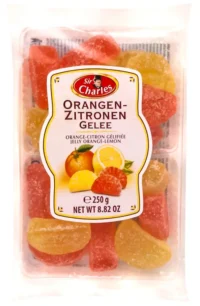 SIR CHARLES Sugared Jellies with Lemon and Orange Flavour 250g*20