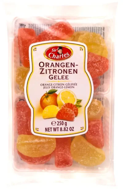 SIR CHARLES Sugared Jellies with Lemon and Orange Flavour 250g*20