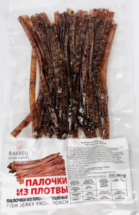 BAKREU Dry Fish JERKY Vobla(Plotvy/Roach) 200g*15 V/P