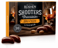 ROSHEN Chocolate W/Brandy Gift Box ""Shooters"" #8949, 150g*10