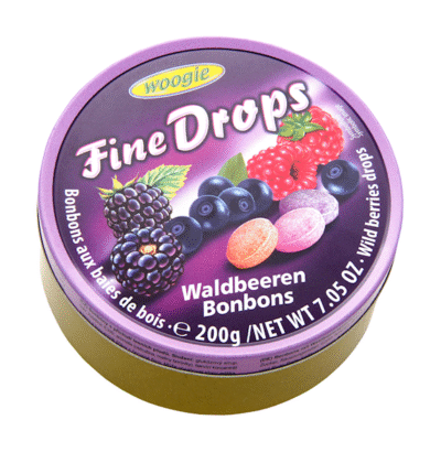 WOOGIE Fine Drops Forest Berries Candies 200g*10