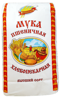 RUSSKOE POLE Flour Wheat (Pshenichnaya Muka) 2kg*6