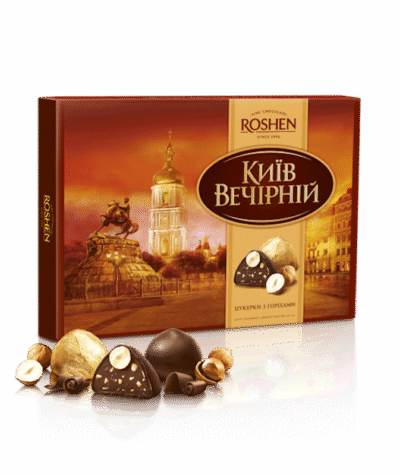 ROSHEN Chocolate Gift Box ""Kiev Vecherniy"" #3071, 176g*7