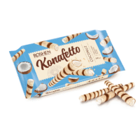 ROSHEN Wafer Rolls Konafetto Coconut #1924(Kosher&Halal) 140g*15