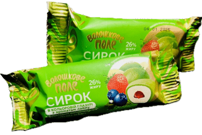 VOLOSHKOVE POLE Colored Glaze Cheesecake Forest Berries(Glaze LIME) 36g*30
