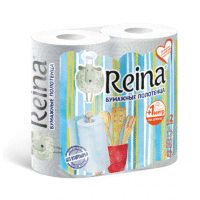 REINA Paper Towels White (2 Layer Soft) 2pc*12