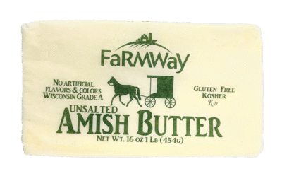 FARMWAY Amish Butter Unsalted 1lb*30 (Kosher)