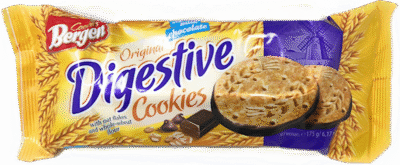BERGEN Digestive Cookies with Milk Chocolate 175g*14 (FDC002)