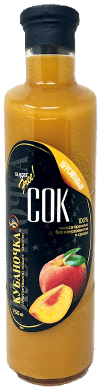 KUBANOCHKA Peach Juice 0.75L*6 (Glass)