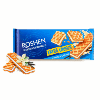 ROSHEN Wafers Sandwich Extra Crunch Vanilla #1695 (Kosher&Halal) 142g*15