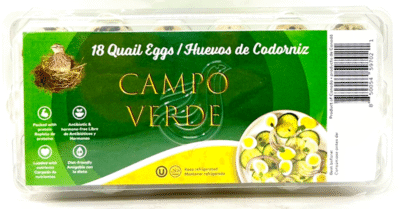 CAMPO VERDE 18 Quail Eggs- Huevo De Codorniz (Kosher, Halal) 8.80oz*20
