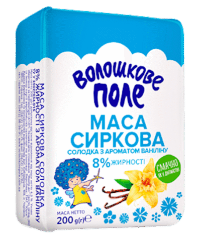 VOLOSHKOVE POLE Sweet Farmer's Cheese Mass With Vanilla 200g*20