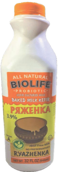 BIOLIFE Ryazhenka 3.9% (Kosher) 32oz*12