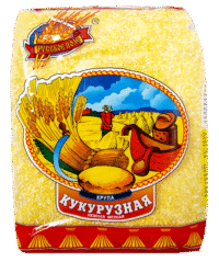 RUSSKOE POLE Corn Groats (Kukuruznaya) 750g*12