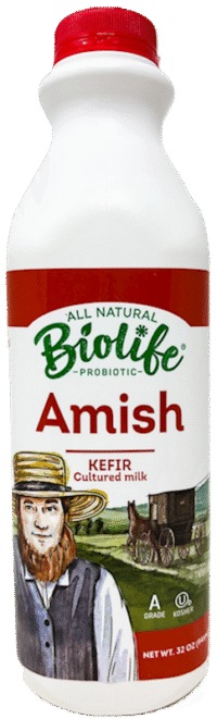 BIOLIFE Kefir ""Red"" Amish Probiotic  (Kosher) 32oz*12